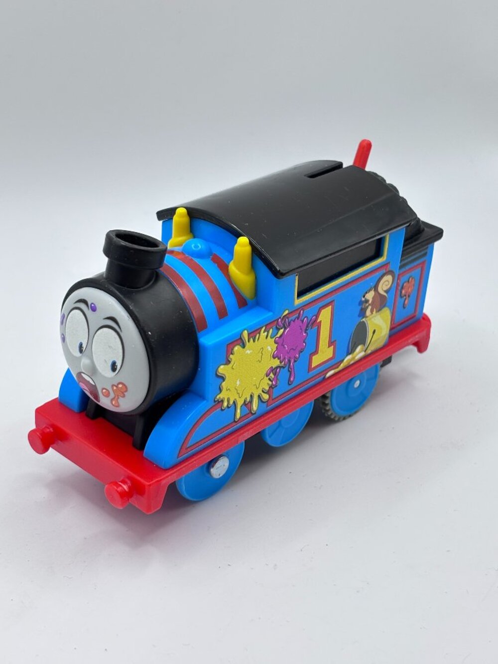 2021 Thomas And Friends Paint Delivery Splatter Train Motorized Tested Mattel